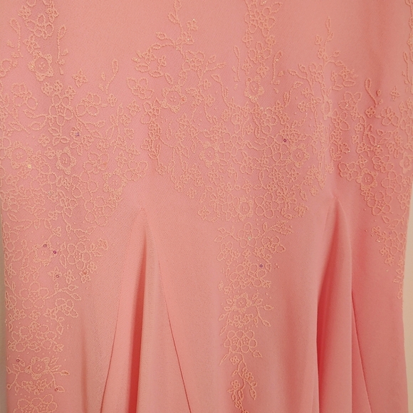 Rory vintage Y2k pink mesh floral maxi dress. Size 2XL - Picture 6 of 15